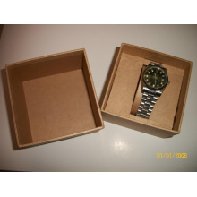 Caixa de relógio de pulso de couro falso preto para embalagem de relógios